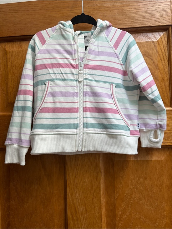 Little Sleepies Other - Little Sleepies PLAY 18-24 Month Toddler Girls Striped Zip Hoodie